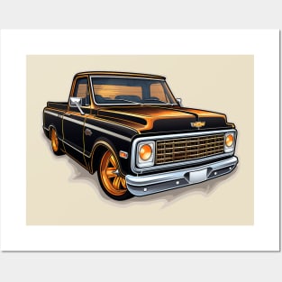 Chevy 1969 Lowrider Pickup Posters and Art